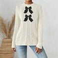 thumbnail image 2 of TINZ Sweater Dress Long Sleeve Oversized Tunic With Exquisite Embroidery And Panel Design Warm Winter Knit Vest Dress Long Pullover Sweater Belted Long Dress, 2 of 7