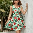 thumbnail image 3 of Tomato Pattern Sundress Sleeveless Dress Summer Women Clothes Dress for Women Dresses, 3 of 7