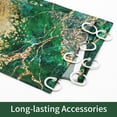 thumbnail image 3 of 4 Pcs Green Marble Shower Curtain Sets with Rugs, Emerald Green Bathroom Sets with Shower Curtain and Rugs and Accessories, Modern Black Grey Bathroom Curtain Sets with Mats, 3 of 14