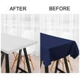 thumbnail image 6 of PiccoCasa Tablecloth Dining Table Cover for Indoor Outdoor Navy Blue 55"x80", 6 of 7