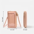 thumbnail image 2 of VeFlora Women's Touchscreen Phone Crossbody Bag, Small Cell Phone Wallet Purse, Multi-Pocket Mini Shoulder Bag for Travel Shopping Daily Use(Pink/One Size), 2 of 2