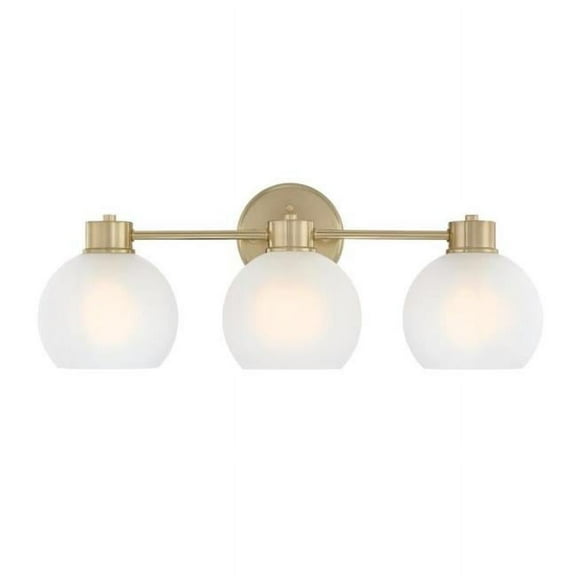 Westinghouse Lighting Dorney Three Light Wall Fixture - 3-Light Champagne Brass