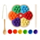 thumbnail image 5 of Rainbow Peg Board Juego de clasificación de colores Juego de mesa Educativo Clasificación de colores Juguetes para niños pequeños, 5 of 9