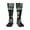 1 Black, variant on Women's Knee High Socks Thin Green Line America Flag Thermal Soft Knee Long Socks