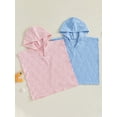 thumbnail image 3 of BemeyourBBs Toddler Baby Girl Boy Swim Cover Up Summer Beach Swimsuit Coverups Newborn Baby Poncho Seashell Pattern Hooded Infant Bathing Suit Cover Up One Piece Swimsuits, 3 of 9
