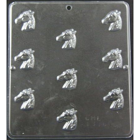 - 1336 Horse Head Western Pony Chocolate Candy Mold