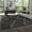 Charcoal/Ivory, variant on Masada Rugs Modern Contemporary Area Rug, Ivory Gray (5 Feet x 7 Feet)