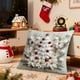 thumbnail image 5 of Juego de Almohadas Navideñas con Árbol de Navidad, Reno, Muñeco de Nieve, Sofá Decorativo, Ambiente de Lino., 5 of 6