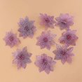 thumbnail image 4 of Glitter Poinsettia Flower Poinsettia Artificial Flower Tree Ornt 5, 4 of 5