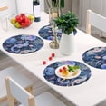 thumbnail image 6 of Ryvnso Seahorse and Jellyfish Round Plate Mats Dining Table Placemat Set of 4 for Holiday Decoration, 6 of 7