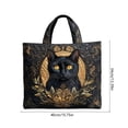 thumbnail image 3 of Uuiauoio Canvas Tote Bag Large Capacity Shoulder Bag for Women Fashion Printed Beach Shopping Work Travel Daily Use Gift Idea, 3 of 6