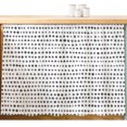 thumbnail image 2 of Black Polka Dots Small Cabinet Curtains 10"W x 11"L, Modern Abstract Aesthetics Farmhouse Art Sink Skirt Dust-Proof Short Curtain for Bathroom Vanity Storage Cubby Desk, Self Adhesive Privacy Drapes, 2 of 9