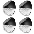 thumbnail image 1 of Estrela Solar LED Apliques para exterior IP65 Impermeable Luz blanca cálida Valla de pared Jardín Juego de 4, 1 of 5