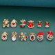 thumbnail image 4 of Pendientes navideños para pendientes navideños, árbol de Navidad, pendientes de copo de nieve para adolescentes, regalos de Navidad, 4 of 5