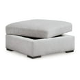 thumbnail image 3 of Gaby Low Profile Ottoman with Storage, Locking Wheels, Gray 37 Inch, 3 of 5