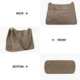 thumbnail image 6 of Kattee Leather Tote Bags for Women, Casual Shoulder Hobo Purses and Handbags, Top Magnetic Snap Closure, 6 of 7