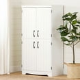 thumbnail image 1 of South Shore Farnel 4-Door Storage Cabinet, in Pure White, 1 of 14