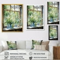 thumbnail image 4 of Designart "Countryside Charm with Green and Blue Windows III" Farm Framed Wall Art - Country Green Farm Windows Entryway Framed Wall Art, 4 of 6
