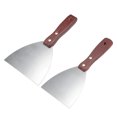 thumbnail image 5 of Uxcell Cuchillo de Masilla Raspador de Pintura de 4 y 5 pulgadas con Mango de Madera Juego de 2 en 1, 5 of 5