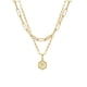 thumbnail image 1 of Collar en Cadena Chapado en Oro onlyliua con Colgante en Letra hexagonal, 1 of 1