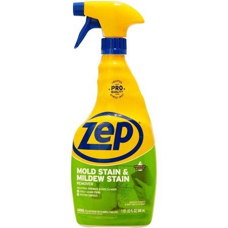 Zep, ZPEZUMILDEW32, No-Scrub Mildew Stain Remover with bleach, 1 Each, Blue