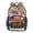 Flag Highland Cow, variant on Large Clear PVC Backpack Heavy Duty See Through Backpack for Adults Work Travel, Cyan Ocean Stickers Printed 12L
