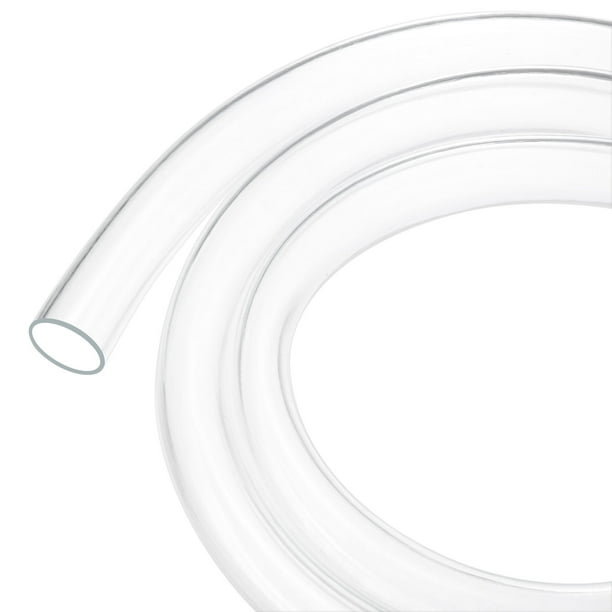 Tubo de plástico transparente, 0.79 pulgadas (20 mm) ID 0.87 pulgadas (22 mm) OD, tubo de 5 pies (1.5 m) de longitud, tubo de vinilo para jardín