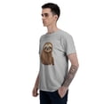 thumbnail image 5 of Animal Men's T-Shirt Cotton 100% Summer Tops Fashion Casual Cute Sloth Short Sleeves for Men Women Round Collar Top Tees, 5 of 6