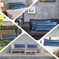 thumbnail image 6 of Navy Blue Body Pillow Covers 20"x54", Vintage Modern Abstract Art Ombre Soft Brushed Microfiber Breathable Throw Pillow Covers, Pillowcase with Zipper for Couch Sofa Bedroom Living Room, 6 of 9