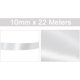 thumbnail image 2 of Cinta de raso blanca de 10 mm x 22 m, cinta de raso para envolver regalos, coser, manualidades, globos, ramos de novia y decoración de bodas, 2 of 4