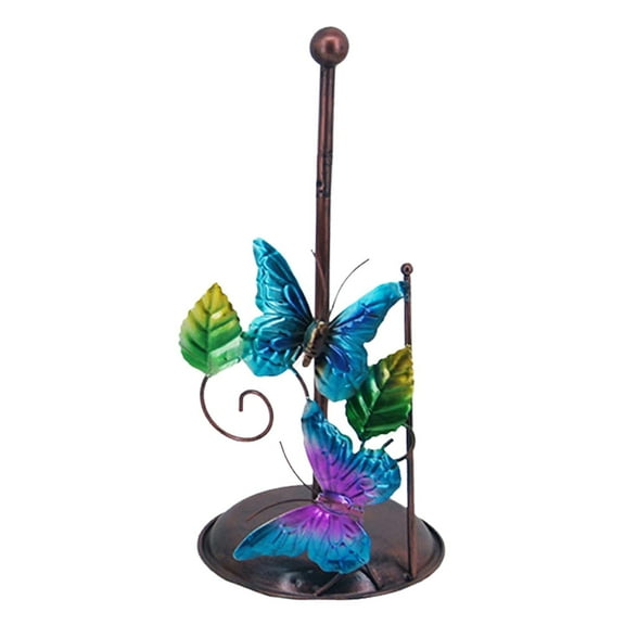 Iron Toilet Paper Holder Free Standing Home Tissue Paper Roll Holder Storage