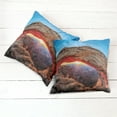 thumbnail image 6 of Ambesonne Landscape Throw Pillow Cover 2 Pack, Utah National Park, 24", Pale Brown Sky Blue, 6 of 7