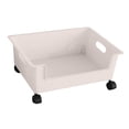 thumbnail image 3 of jifeng Storage Bin with Wheels Multipurpose Storage Box for Closet Cupboard Shelves White, 3 of 9