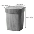 thumbnail image 2 of Masteelf Medium Grey Office Trash Can with Automatic Swing Lid, Airtight Waste Bin for Home, Office, Kitchen, and Bathroom Use, 2 of 8