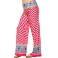 thumbnail image 3 of White Mark Women's Plus Size Border Printed Palazzo Pants, 3 of 4