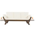 thumbnail image 5 of Adjustable Patio Wooden Outdoor Couch with Removable Cushions and Pillow, for Outdoor, Bedroom, Living Room, Study, Balcony,Beige, 5 of 9