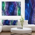 thumbnail image 1 of Bright Blue and Green Flower Grid - Abstract Art on Canvas, 1 of 3