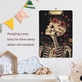thumbnail image 4 of FORMRS Acrylic Clipboard with Low Profile Clip Standard A4 Letter Size, 12.5" x 9", Skeleton with Flowers Pattern, 4 of 8