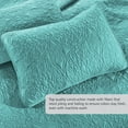 thumbnail image 2 of Quilt Set Twin/Twin XL Size Aqua - Oversized Bedspread - Soft Microfiber Lightweight Coverlet for All Season - 2 Piece Includes 1 Quilt and 1 Sham, Geometric Pattern, 2 of 7