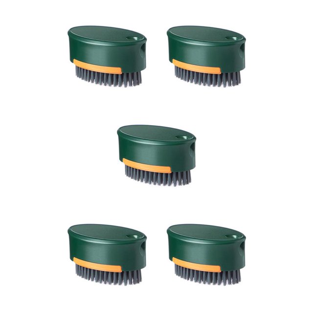 Monstrate Cepillo de limpieza Zapatos de doble cara Gancho para fregar la palma Polvo doméstico Agarre reutilizable Fregado Estropajo Verde Type2 NO2