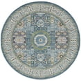 thumbnail image 2 of Nourison Global Vintage French Country Ivory Light Blue 6' x ROUND Area Rug, (6' Round), 2 of 8