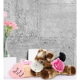 thumbnail image 6 of DolliBu Happy Mother's Day Super Soft Plush Lying Brown Donkey Doll- Cute Stuffed Animal with Pink Heart Message for Best Mommy, Grandma, Wife, Daughter - Cute Farm Life Plush Toy Gift - 9" Inches, 6 of 6