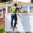 thumbnail image 6 of EastVita 6.6FT Aluminum Telescoping Ladder Folding Collapsible Multi-Purpose Extension Ladder with Non-Slip Feet Portable for Home RV Loft Outdoor Work-Silver, 6 of 7