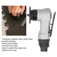 thumbnail image 2 of Mini máquina biseladora neumática de mano con cabezal de corte de acero de tungsteno y profundidad ajustable para recortar rápidamente rebabas de codo de arco de 45° [enchufe de la UE], 2 of 5
