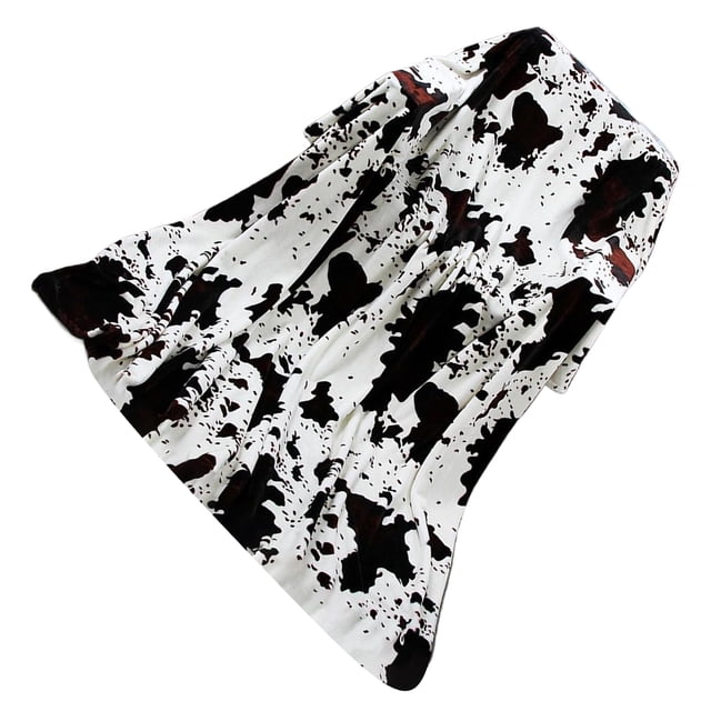 Matsuzay Manta de forro polar suave para cama, manta ligera y cómoda para aire acondicionado. Absorbente Juegos de cama Vaca