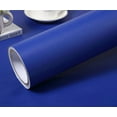 thumbnail image 2 of Solid Color Frosted Waterproof Wallpaper Shelf Drawer Liner Self-Adhesive Cabinet Sticker,15.7"x 23.6"(Blue), 2 of 9