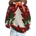 thumbnail image 6 of YUGYXL Christmas Sweatshirts for Women Snowflake Christmas Tree Shirt Long Sleeve Pullover Tops Cute Crewneck Sweatshirt A Red XXL, 6 of 9
