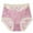 Purple, variant on Annhoo Cotton Underwear for Women Floral Lace High Waisted Seamless Panties Soft Elastic No Show Comfy Underpants