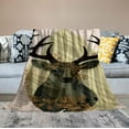 thumbnail image 2 of Nawypu Deer Blanket Camo Hunting Throw Blanket Cozy Plush Dad Elk Flannel Ultra Soft Blankets Lightweight Fuzzy Warm Gifts for Adults Men, 2 of 6