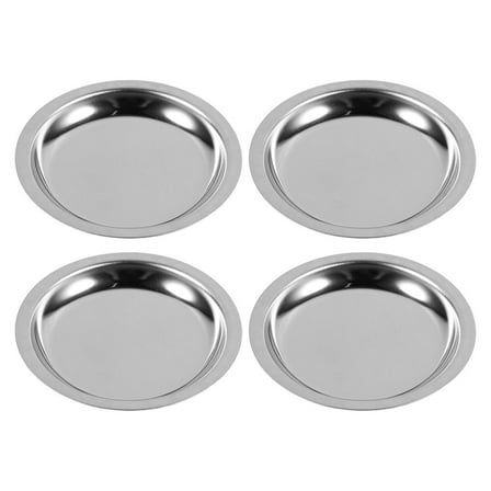SEWOART Sturdy Lightweight Tea Bag Saucer 304 Stainless Steel for Kitchen Use 4Pcs